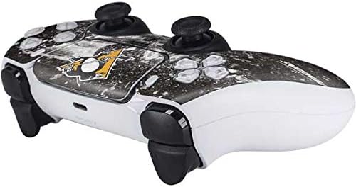 Skinit Decal Gaming Skin Compatible with PS5 Controller - Officially Licensed NHL Pittsburgh Penguins Frozen Design