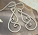 Handmade 100 Percent Sterling Silver Double Spiral Earrings