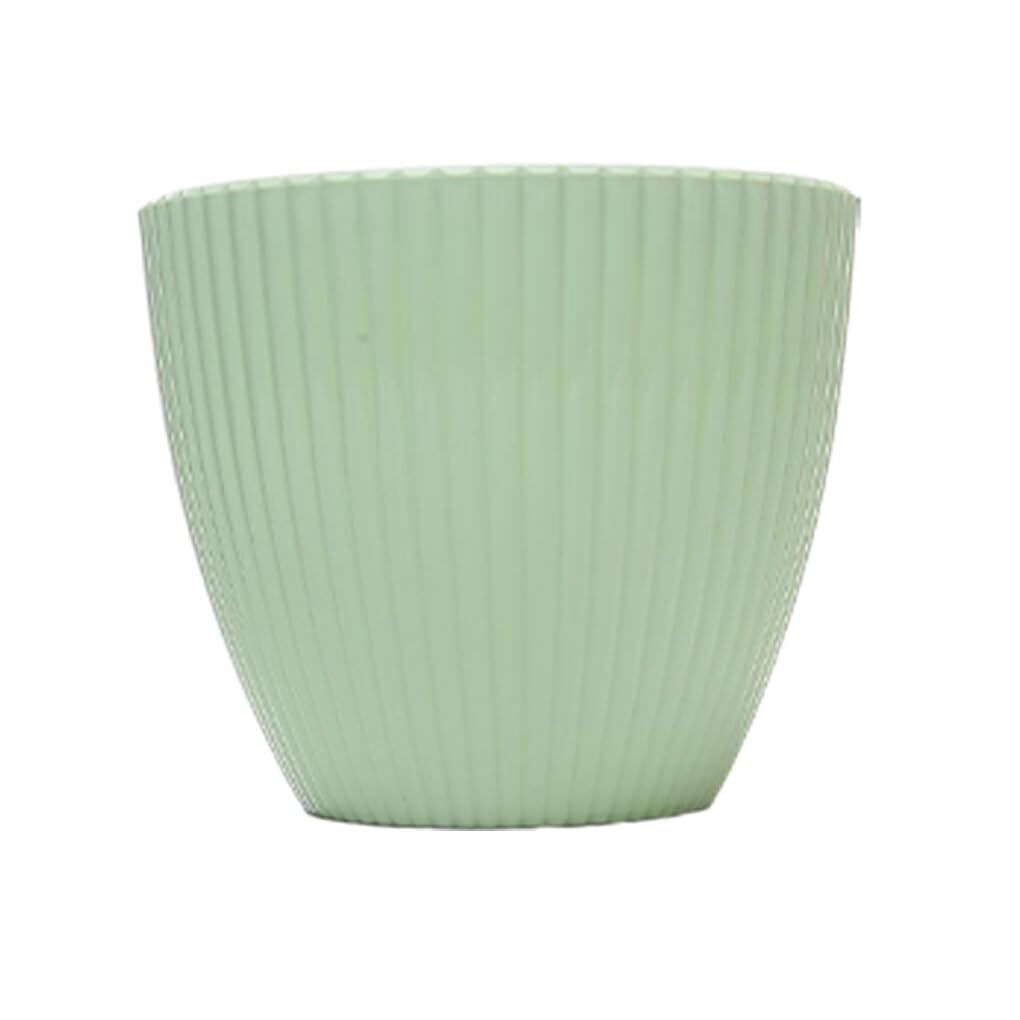 yuwqqoajv Innovative Plant Pots - Flowers Herbs And Vegetables Plastic Bonsai Accessories Succulent Plants Flower Pots Home Garden, Green, 17CM โ image 1