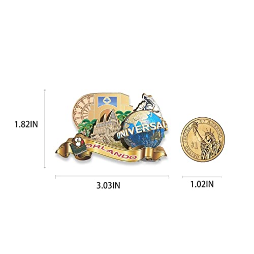 Imán decorativo de madera 3D USA Orlando souvenir miniatura 3