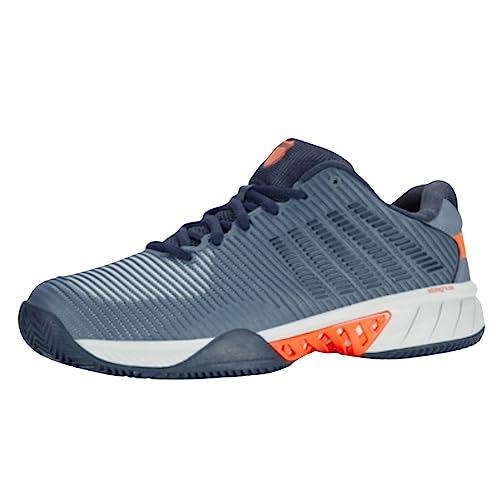 K-Swiss Men's Hypercourt Express 2 HB Tennis Shoe, Windward Blue/Orion Blue/Scarlet Ibis, 7 M