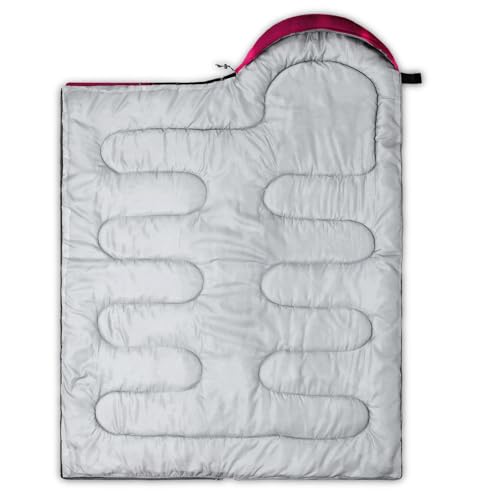 Image of QOOMO Ball Flower Camping Sleeping Bags,3 Season Warm & Cool Weather,Lightweight,Waterproof Sleeping Bags for Adults & Kids,Traveling,and Outdoors,Camping Gear Equipment