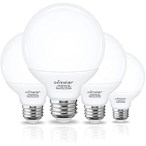 Bombilla LED de vanidad Comzler, 9W, 900lm, 2700K, paquete de 4 Cover