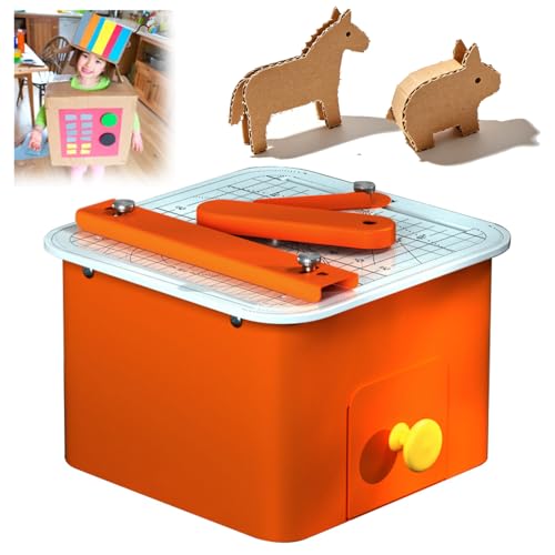 Cardboard Cutter Tool 45W Bladeless Chomp Saw with Scrap Drawer and Circle Cutting Assistant Safe Cutting Tool 0-4mm Thickness Cardboard Cutter for DIY Cardboard Projects Engineering