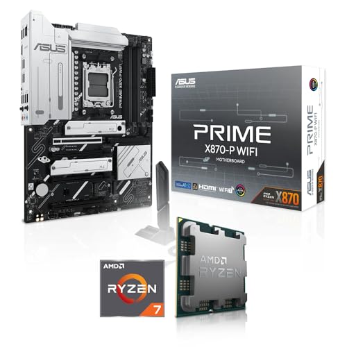 Aufrüst-Kit Bundle Ryzen 7 7800X3D Prozessor ASUS Prime X870-P WiFi Mainboard be Quiet! Dark Rock 5 (zusammengebaut inkl. Bios Update + Funktionskontrolle)