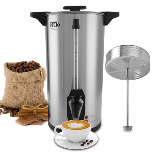 75 Cup 12L/3.17Gallon Commercial Coffee Urn, Festa Essential 950W Large Percolate Coffee Maker, Hot Beverage dispenser With Double Dripless Faucet, Quick-Brewing Hot Water Urn for Catering,Home,Events