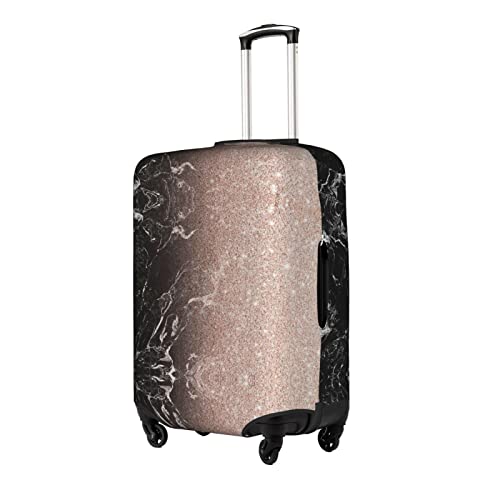 Housse de valise marbre extensible et lavable avec fermeture éclair cachée - 3