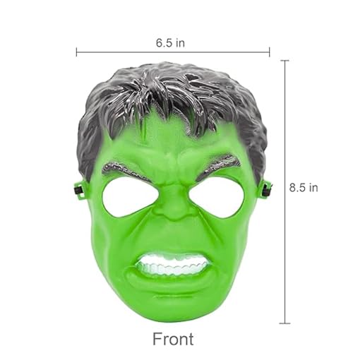 Image of Wanna Party Superhero Mask for Kids, Superhero Costume Accessories, Superhero Toys for Boys,Superhero Party Props,Birthday Return Gift (Superhero Hulkk FaceMask)