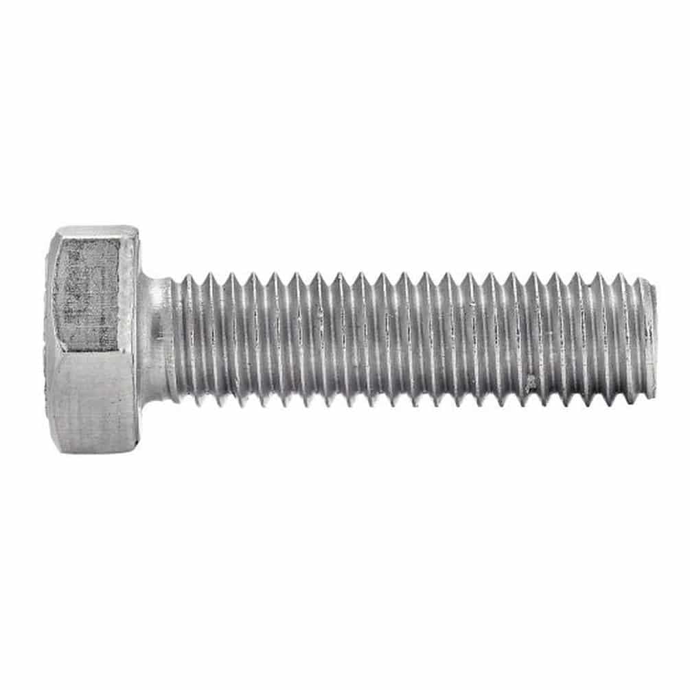 D-Work - Lote de 10 tornillos para metales, cabeza hexagonal (20 x 130 mm, DIN 933, acero inoxidable, A4-80)