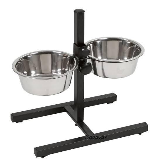 PETCARE Adjustable Double Pet Food and Water Bowls, Raised Feeder Dispenser, Two Stainless Steel Dog Bowls (Medium) (B0CJ56Z9KS) Amazon Price History, Amazon Price Tracker