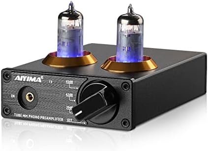 AIYIMA T3 Tube MM Phono Preamplifier HiFi Preamp With Gain Stereo Audio Preamplifiers For Turntable Phono Audiophile/Record Player
