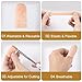 20pcs Gel Finger Cot Caps, Stretchable Silicone Finger Support Protectors, Gel Thumb Cover Gloves for Hands Cracking Trigger Finger Arthritis- Nude