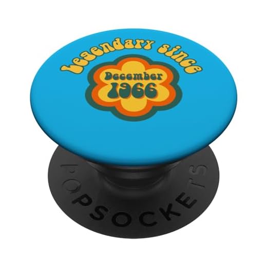 Nacido en Diciembre de 1966 Cumpleaños Legendario desde 1966 PopSockets PopGrip Intercambiable