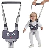 Lauflernhilfe Gehhilfe für Baby, SOARFLY Einstellbare Baby Laufgeschirr 4 in 1 Kleinkinder Handgehaltenes Stehen und Gehen Lernhilfe Kleinkind-Gehgurt mit zwei Schnullerkettten