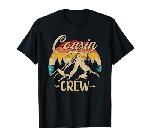Retro cousin crew camping outdoor summer camp T-Shirt