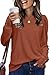Long Sleeve Tops for Women Trendy 2025 Fall Fashion Halloween Sweaters for Women Work Blouses Tunic Tops Loose Fit Teacher Shirts M