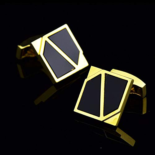 Mancuernillas cuadradas Daesar cobre dorado para hombre miniatura 5