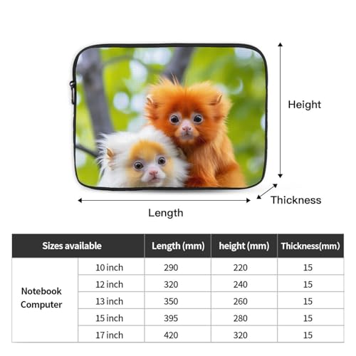 Dumb Monkey Laptop Sleeve Case 15 Inch Suitable For Notebook Computer Tablet Traveling Carrying Simple Case4