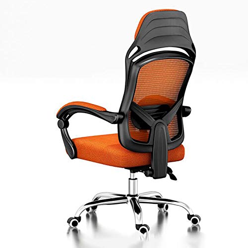 Ergonomischer Büro-Gaming-Stuhl mit hoher Rückenlehne, Netz-Lendenwirbelstütze und Fußstütze, verstellbarer Drehstuhl für Zuhause und Büro Komfort