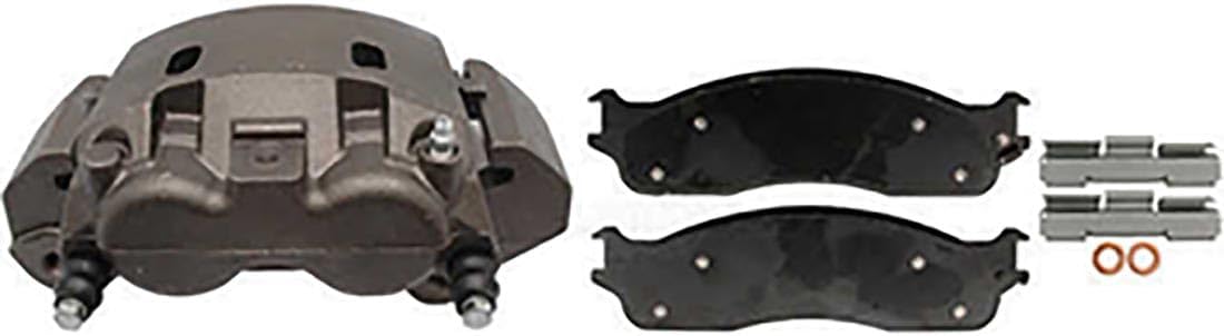 Front Left Brake Caliper w/Bracket & Brakes Pads Automotive Replacement 1Piece fits Dodge Ram 2500 2007 2008 6.7L l6, fits Dodge Ram 3500 2003 8.0L V10