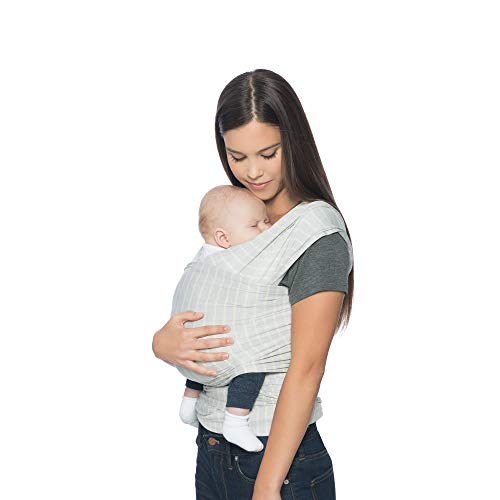 Ergobaby Aura Baby Carrier Wrap for Newborn to Toddler (8-25 Pounds), Grey Stripes, One Size (Pack of 1) #1