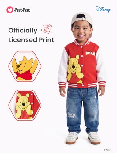Image of Disney Marvel Bomber Jacket Spider Man Toy Story Cars Varsity Cardigan2-13Y | Officially Licensed Snap Button Coat,Fall Star Wars Graphic Cloth Top,Hulk Venom Stitch Mickey Lightning Mcqueen Kids Apparel