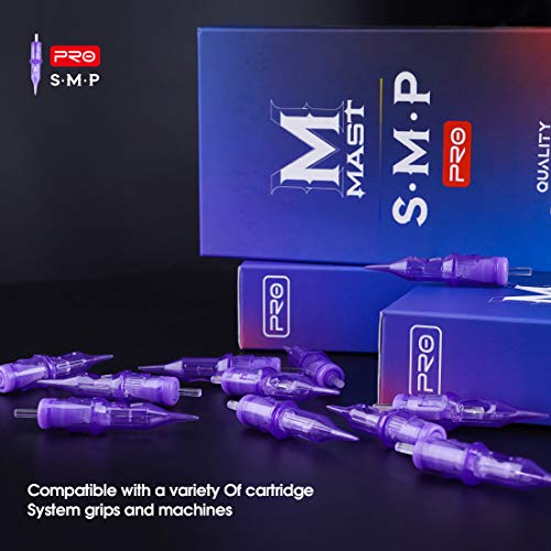 Image of Mast Pro Smp Professional Cartridges Tattoo Needles 1 Round Liner 0.18MM Needles for Permanent Makeup Hair Scalp 0401RL