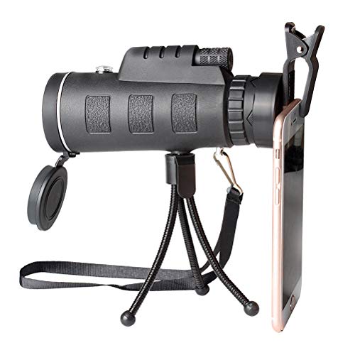 Monocular 40X60 BAK4 con brújula y binoculares portátiles para exteriores