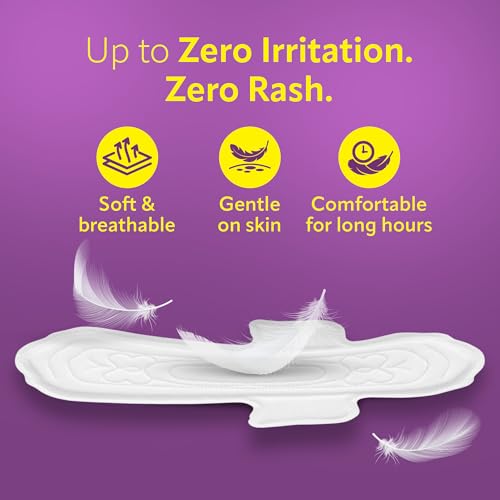 Image of Evereve Ultra-Thin Sanitary Pads for Women, XL+ 320mm, Longest & Widest Day Pad, Soft & Breathable Fabric, Rash-Free Comfort, Instant Absorption, Dry Feel Protection, Lightweight Pads, Pack of 24x2