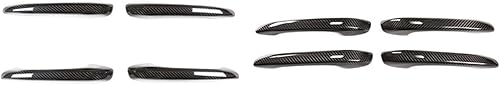 AkosOL Compatible for Porsche Macan 2014-2023 Dry Carbon Fiber Car Exterior Door Handle Cover Trim Sticker Replacement (with Holes)