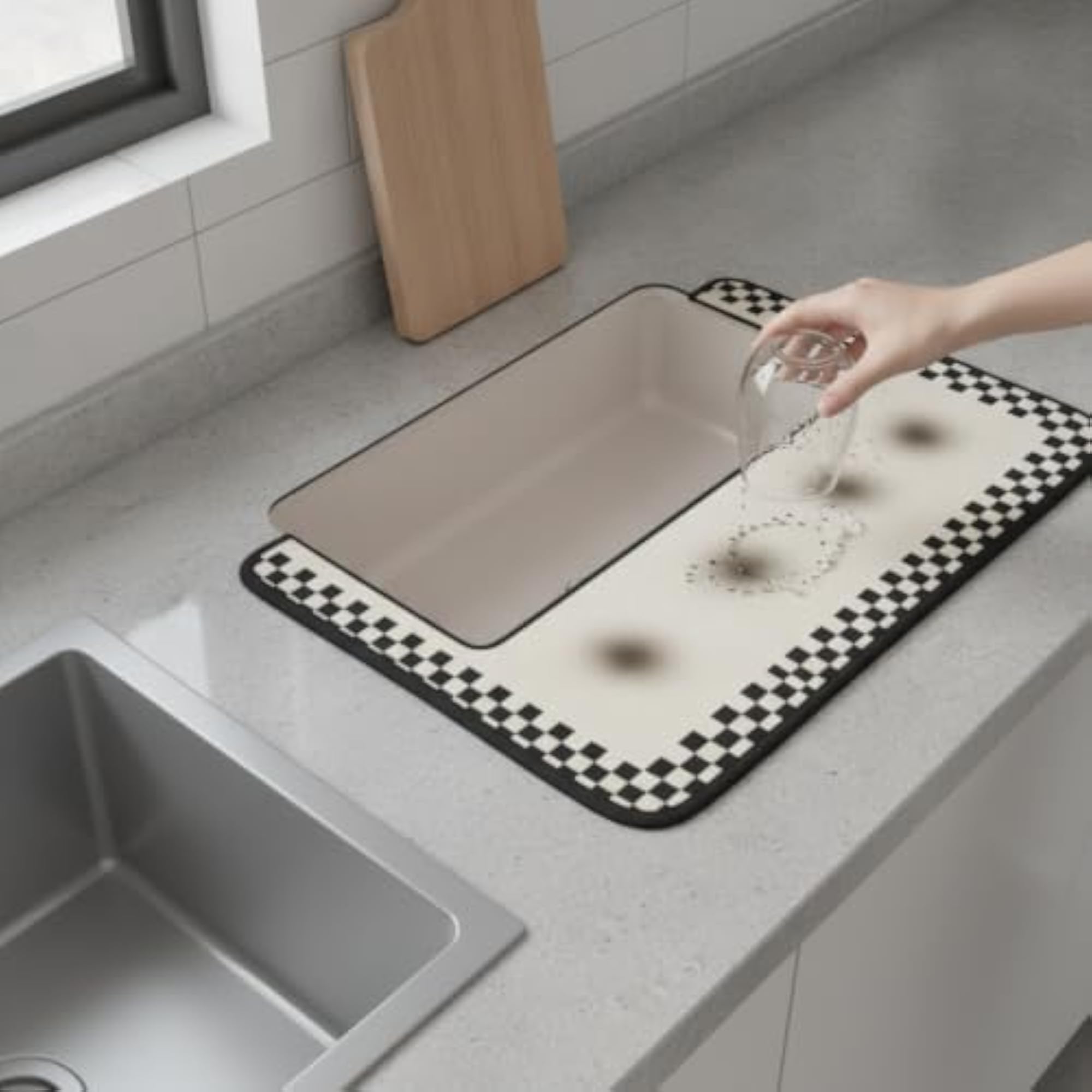 Kitchen Sink Mat Water Absorbent Countertop Protector