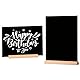 Hotyin 2 Stück Kreidetafel Aufsteller, A4 Kreidetafel mit Holzständer, Doppelseitige Acryl Tischtafel - Schiefertafel zum Beschriften für Hochzeit, Geburtstag, Restaurant & Café