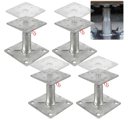 RULLINE Adjustable Floor Support Jacks - Set of 4, Ideal
