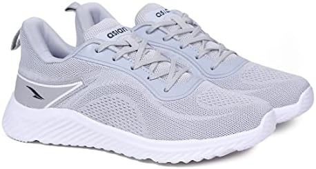 ASIAN Wonder Sports Running,Walking & Gym Shoes with Casual Sneaker Lightweight Lace-Up Shoes for Men's Delta-20 Grey,UK 9