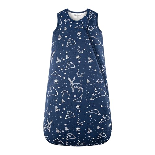 Mosebears Gigoteuse d'hiver pour bébé 2.5 tog,turbulette bébé Fibre de Bambou Super Doux et Chaud(Navy Blue,18-36 Mois)