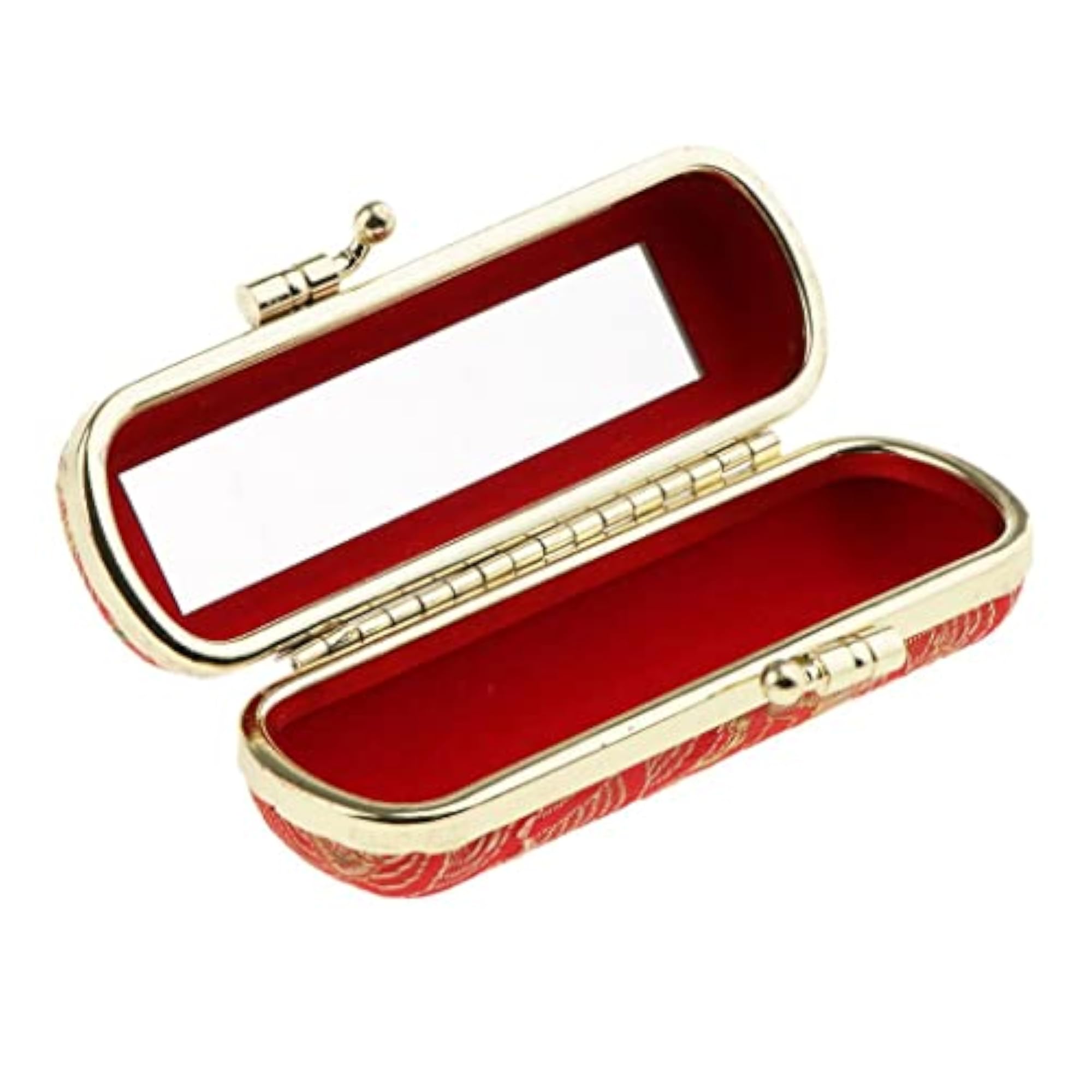 Embroidered Brocade Lipstick Case Holder, Cosmetic Organizer