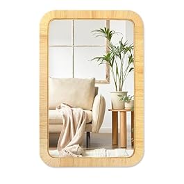 PERFNIQUE Rattan Mirror,...