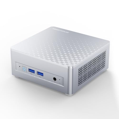 Image of MINISFORUM M1 Plus Mini PC, Intel Core i5-12600H (12C /16T, 4.5GHz), 16GB DDR5 RAM, 512GB SSD, Triple 4K Display (HDMI /DP /USB 4.0), Dual 2.5GbE Port, WiFi 6E, Compact Desktop Computer