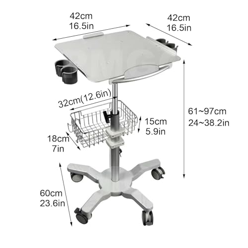 Chariot médical réglable haute capacité pour simplifier le transport de matériel - 3