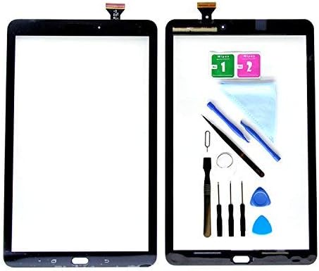 Black Display Touch Screen Digitizer Glass Replacement for Samsung Galaxy Tab E 9.6 SM-T560 T560 T561(No LCD) with Adhesive and Tools