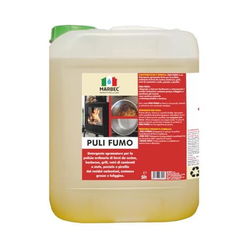 Marbec Puli Fumo 5Lt Detergente Sgrassatore Igienizzante Forte Per Forni, Barbecue, Stufe E Pirofile