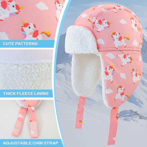 Image of BAVST Winter Trapper Hat for Boys Girls Waterproof Warm Baby Toddler Ushanka Fleece Beanie Hats for 6M-6T