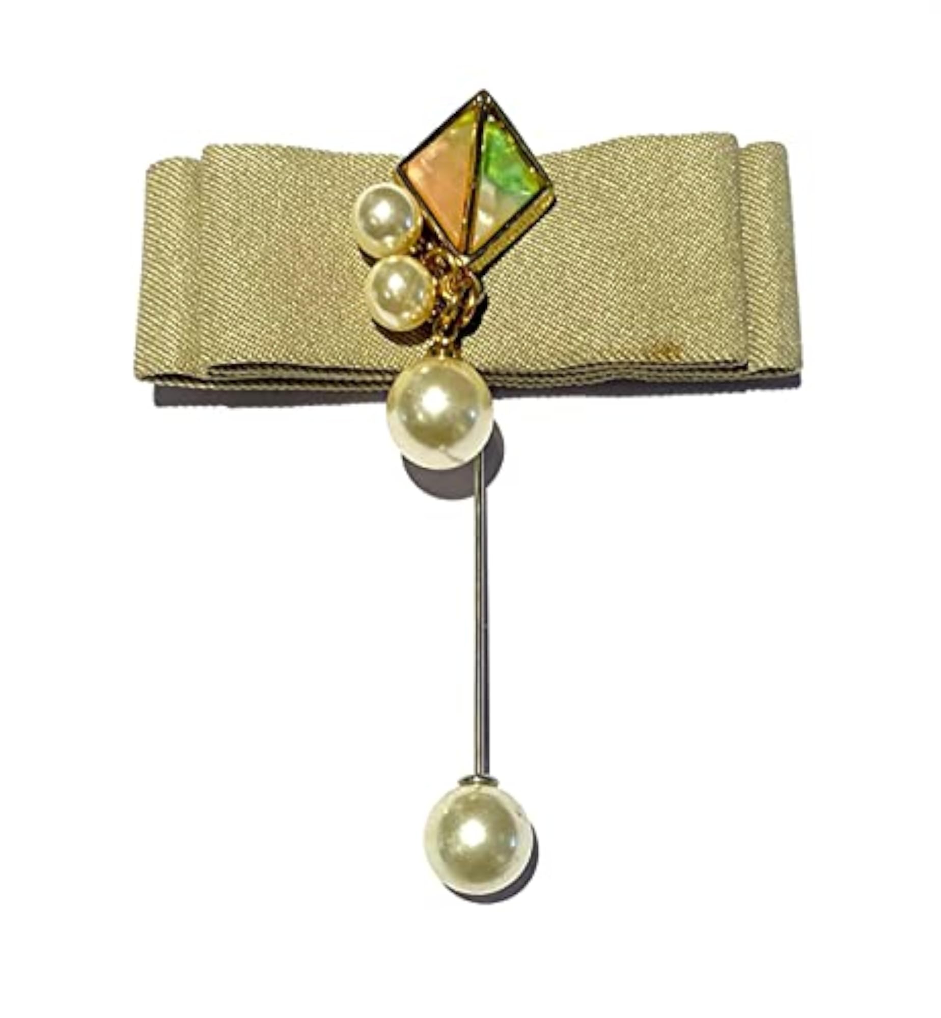 Unisex Pearl Pin Lapel Brooch, Elegant Accessory