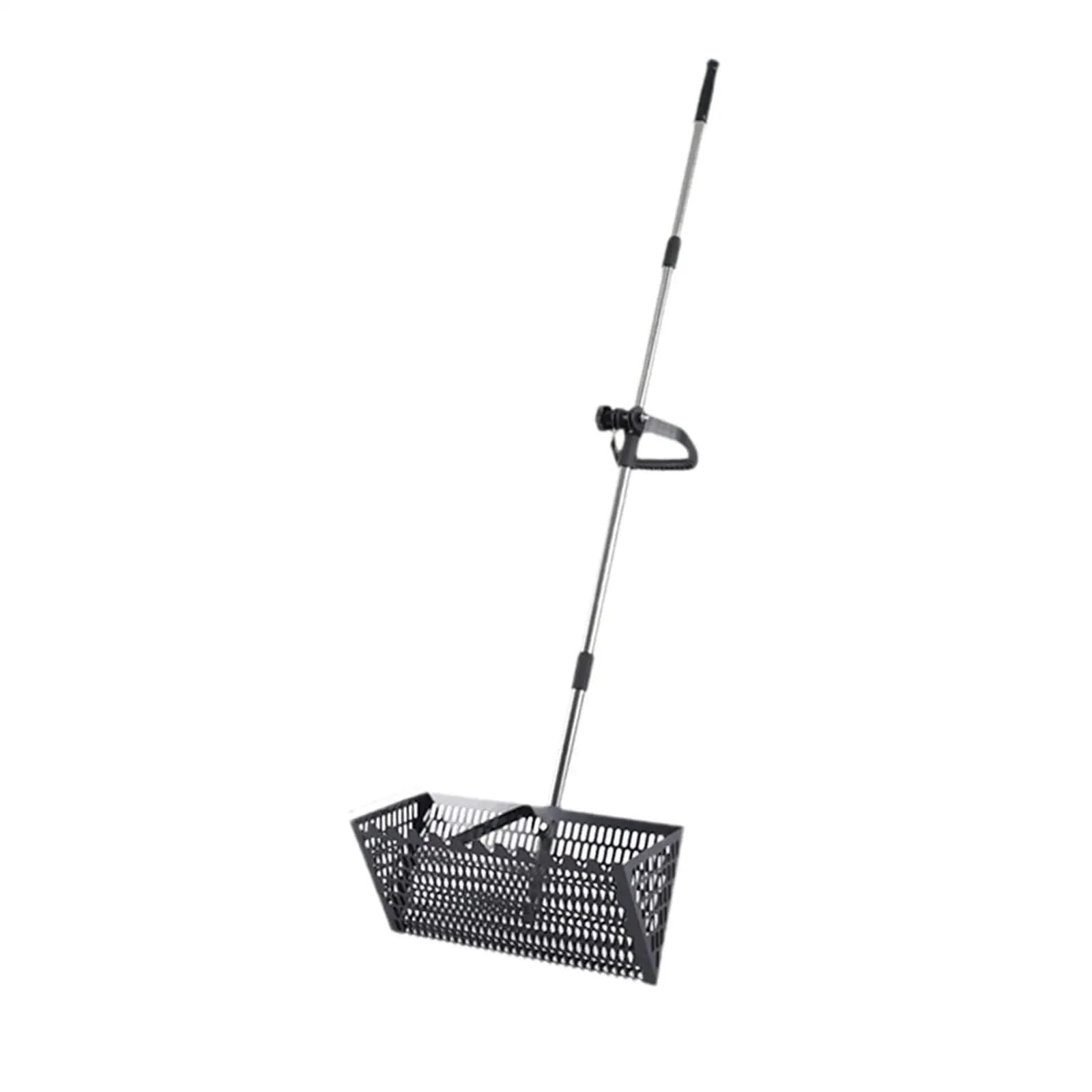 Rastrillo per pulci di sabbia Rastrello for pulci di sabbia, setacciatura multifunzionale, facile da pulire, manico telescopico alta qualità, setaccio spiaggia, pala profonda(Type 2)