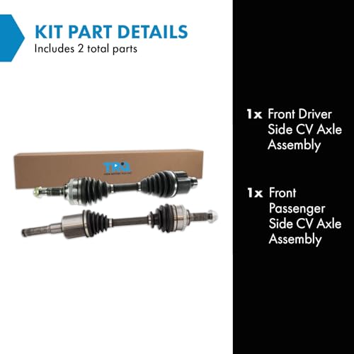 Image of TRQ CV Axle Assembly Set for 2009-2012 Ford Escape 2009-2011 Mazda Tribute | for 2009-2011 Mercury Mariner 2009-2012 Ford Escape 2009-2011 Mazda Tribute Auto Trans Driver and Passenger Side