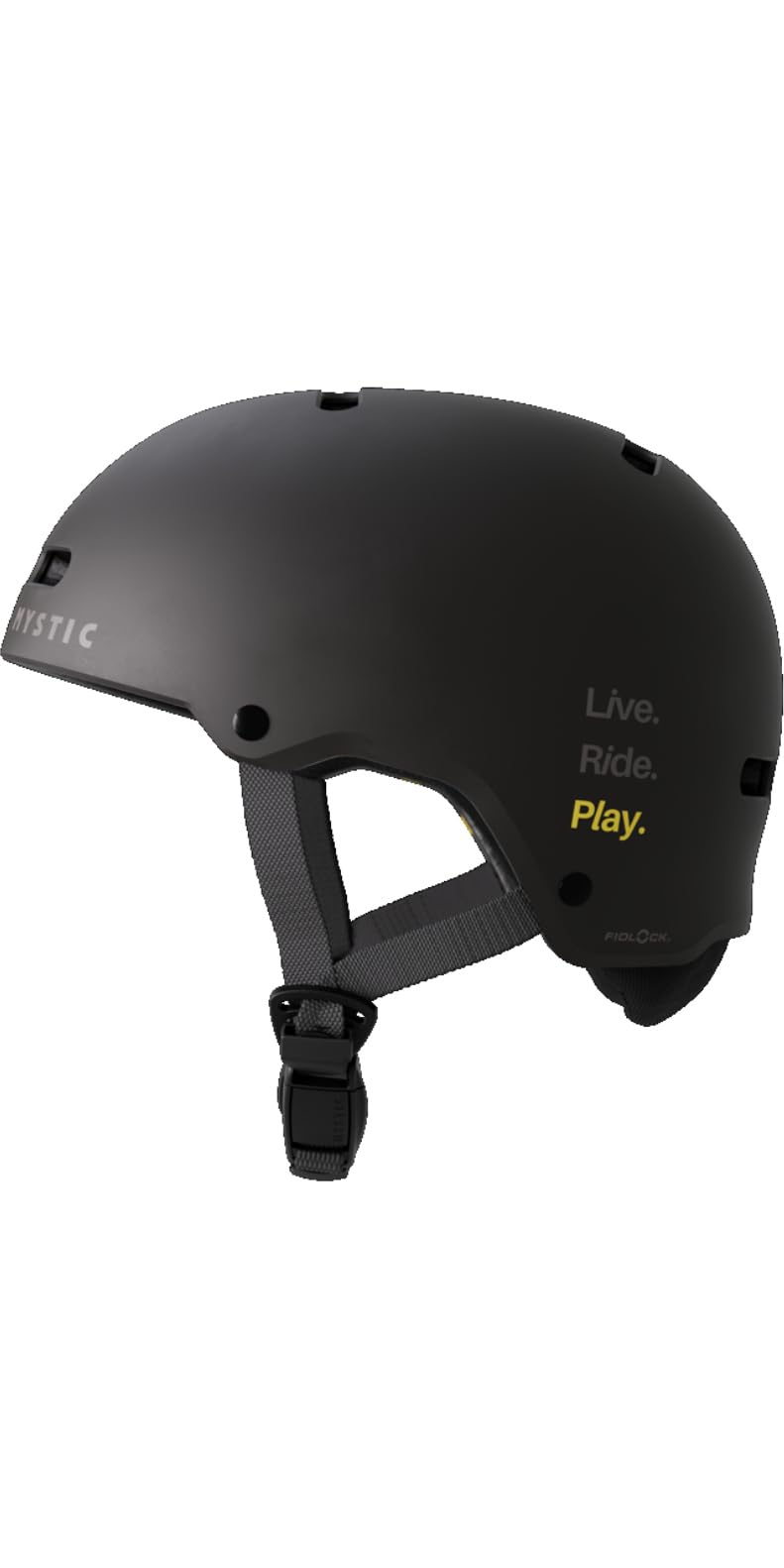 Mystic Casco Vandal Pro Dirty Habits 2026 negro amarillo
