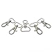 Bulk 100 Pack - Premium Metal Lobster Claw Clasps - Wide 3/4 Inch D Ring - 360° Swivel Trigger Snap Hooks - Great for DIY Lanyards, Keychain Clasps - Swivel Hooks for Purses by Specialist ID