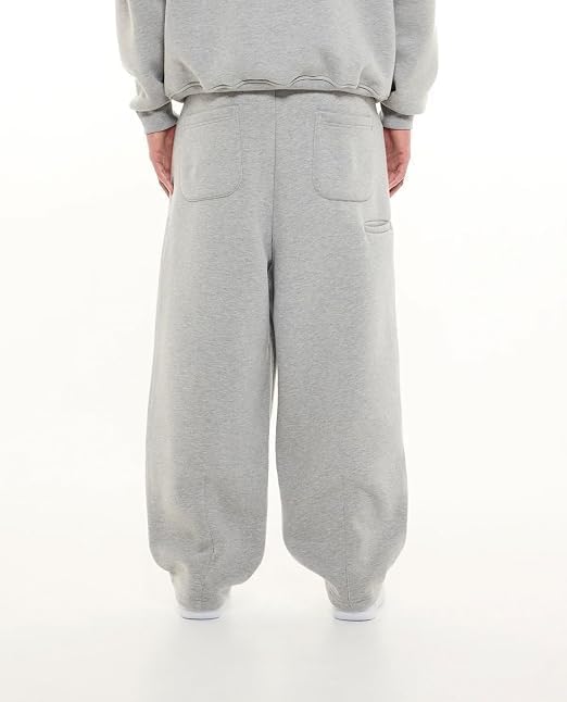 Image of Men's 320 GSM Heavyweight Baggy Track Pants | Oversized Fleece Joggers | Relaxed Fit Sweatpants with Deep Side Pockets | Winter Casual Lounge Wear