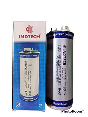Image of INDTECH Dual Motor Run Capacitors For Air Conditioners, Motors Compressors, Air Handlers, Refrigeration (45+2MFD)