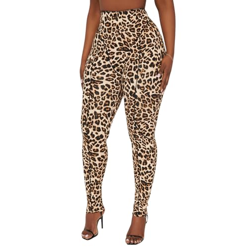 Leopard Legging for Women High Waisted Stretchy Cheetah Print Legging Tummy Control Butter Lift Legging for Women4